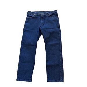 Wrangler 947STR Cowboy Cut Straight Fit Dark Wash Indigo Jeans 38x30
